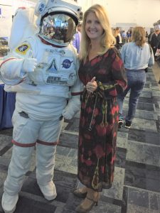 AECI's Denise Handel meets with a potential NASA customer